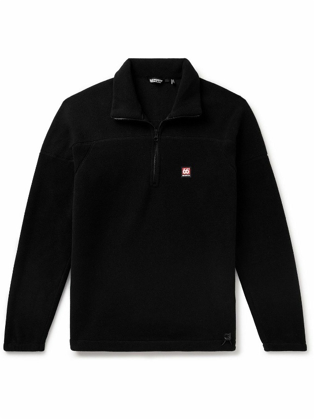 Photo: 66 North - Esja Logo-Appliquéd Fleece Half-Zip Sweatshirt - Black
