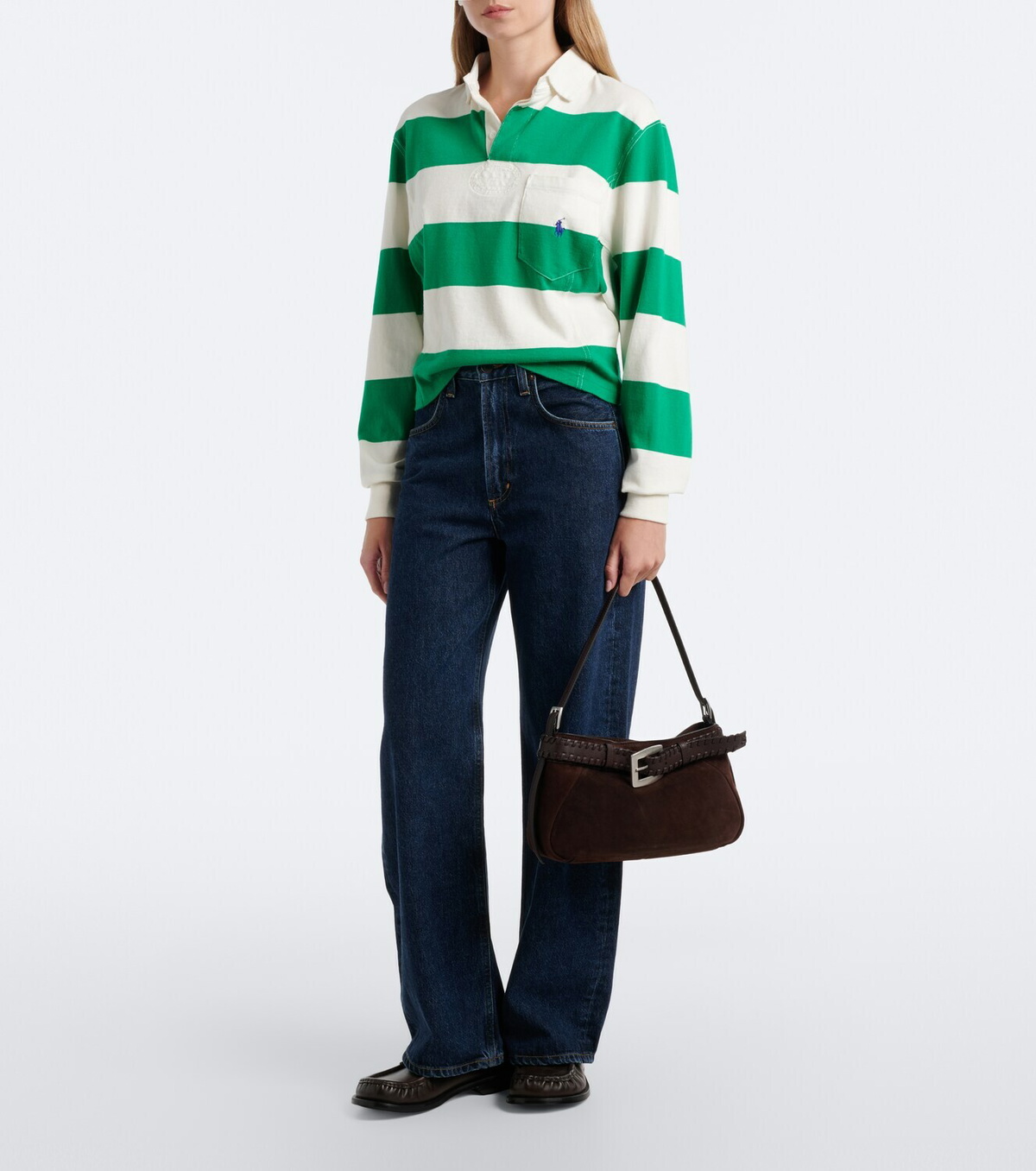 Staud Brooklyn Small suede shoulder bag