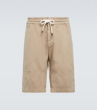 Brunello Cucinelli - Drawstring cotton shorts