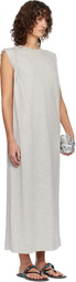 Dries Van Noten Gray Loose T-shirt Maxi Dress