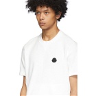 Moncler White Knit Logo T-Shirt