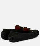 Ferragamo - Double Gancini suede loafers