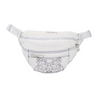 Kenzo White Mini Transparent Tiger Bum Bag