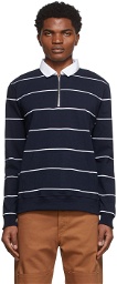 Noah Navy Rugby Polo