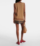 Prada Logo wool and cashmere sweater vest