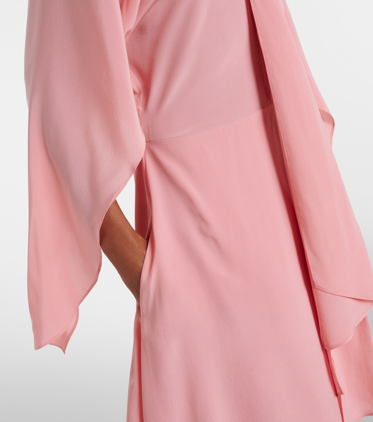 Stella McCartney Tie-neck silk midi dress