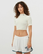 Reebok Short Sleeve Rib Tight Shirt White - Womens - Shortsleeves
