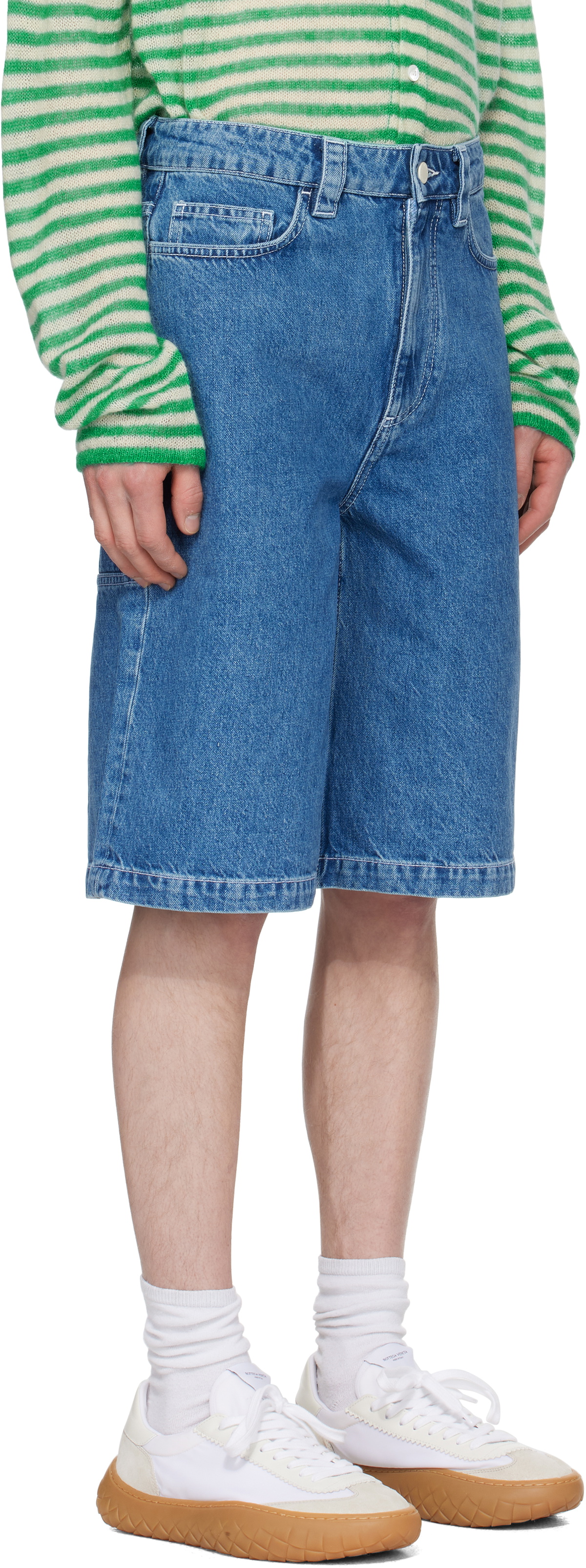 SUNNEI Blue Classic Denim Shorts
