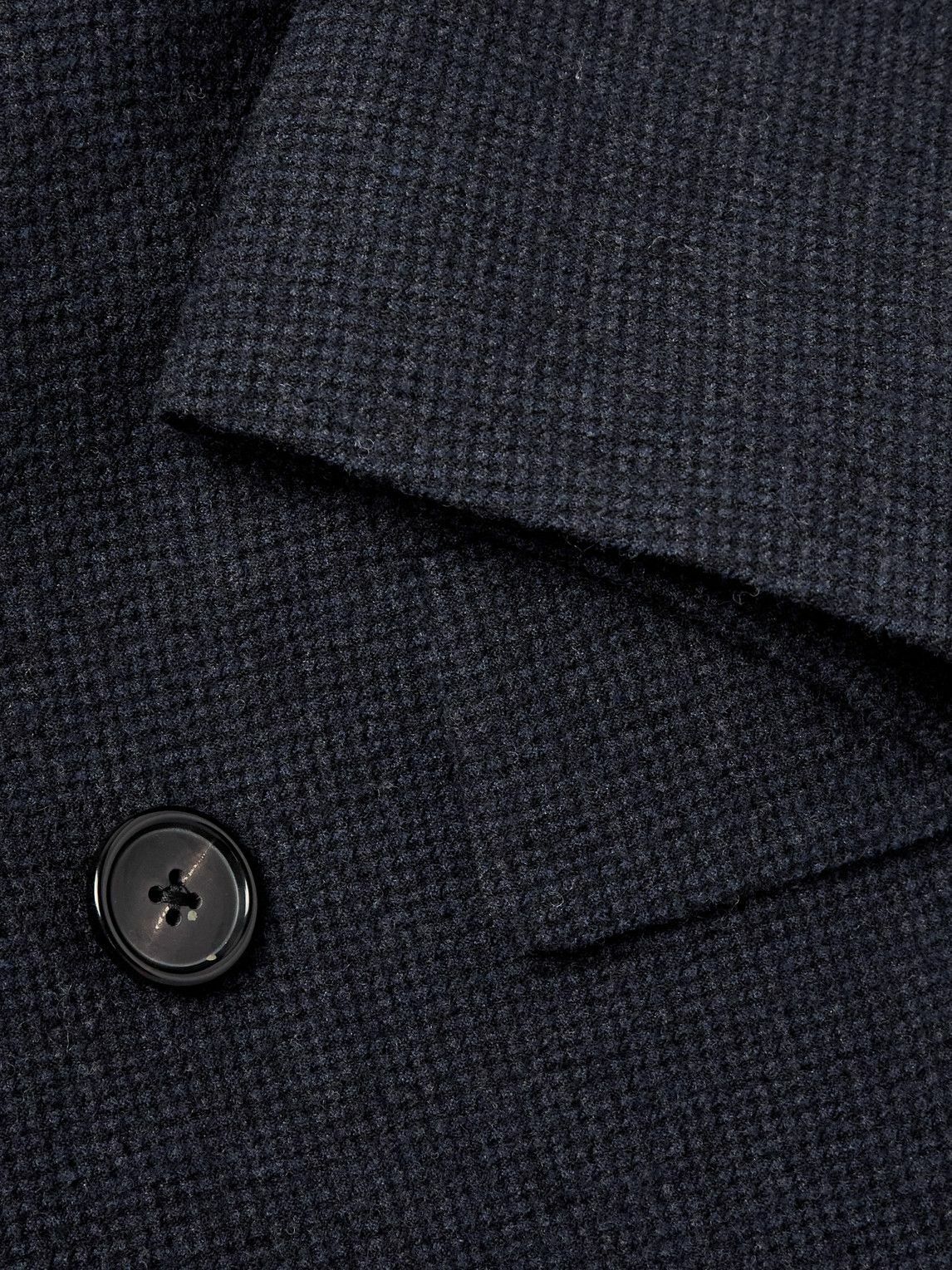 Paul Smith - Slim-Fit Double-Breasted Woven Overcoat - Blue