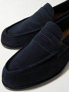 George Cleverley - Cannes Suede Penny Loafers - Blue