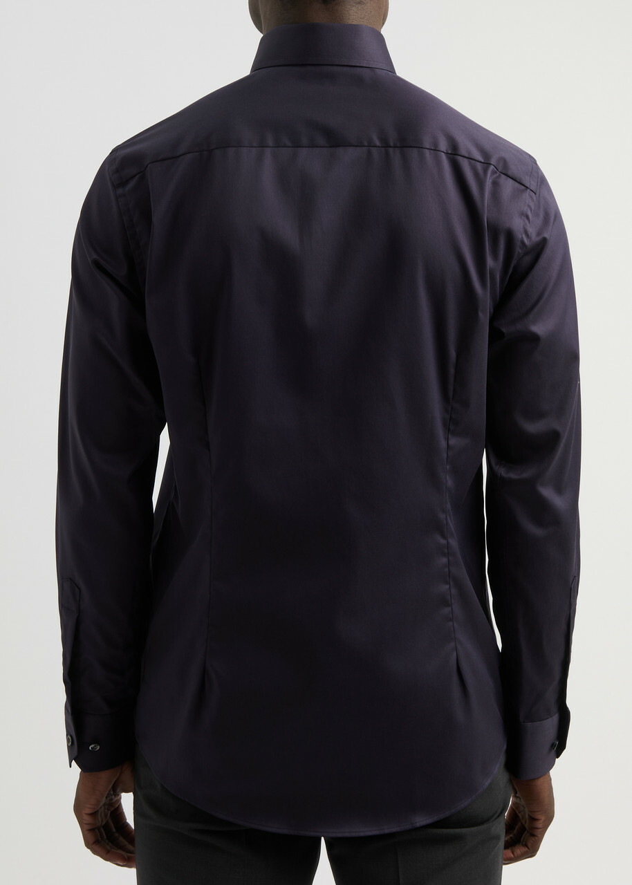 Eton Cotton-twill Shirt Navy
