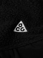 Nike - ACG Arctic Wolf Logo-Embroidered Polartec® Fleece Zip-Up Sweatshirt - Black