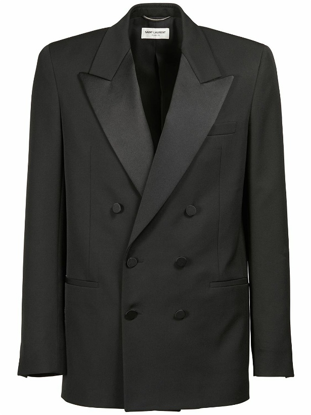 Photo: SAINT LAURENT - Double Breasted Tuxedo Jacket
