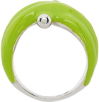 Marshall Columbia SSENSE Exclusive Green Double Knot Ring