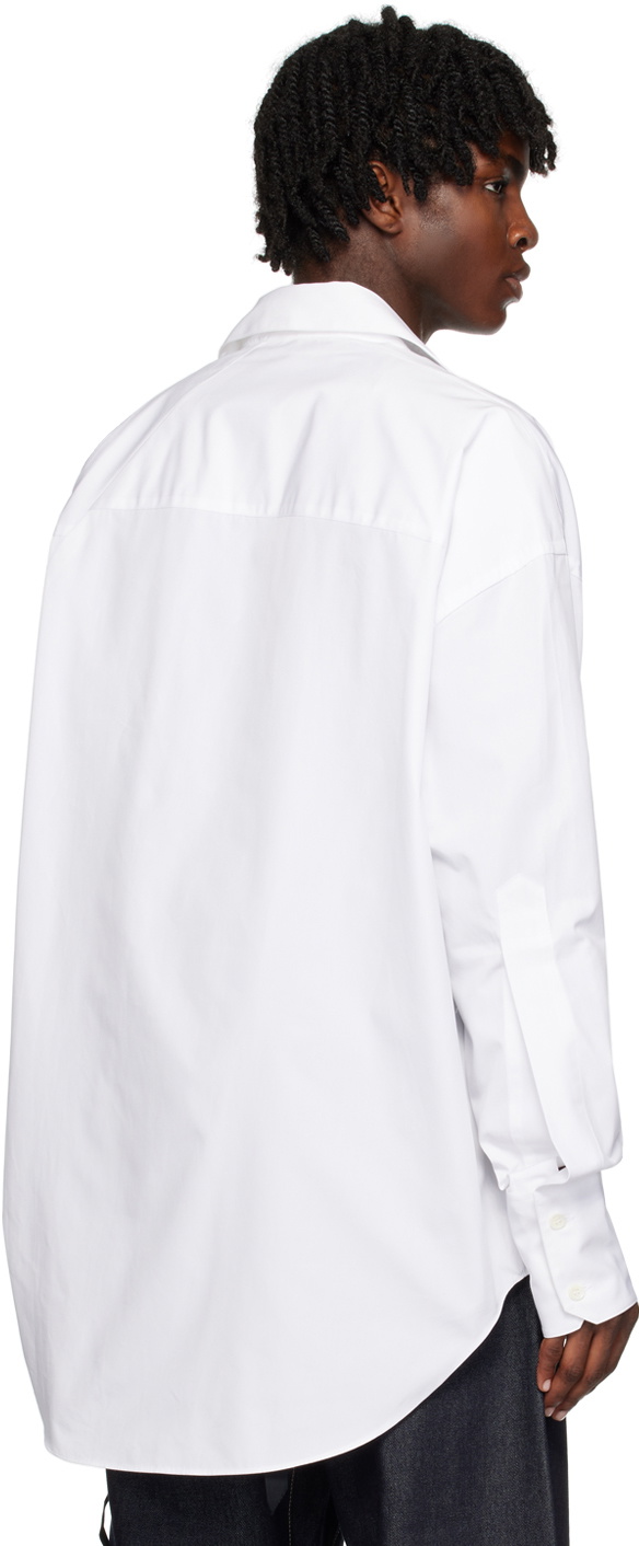 Marina Yee White Maxi Fold Shirt