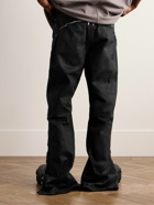 Rick Owens - Bolan Banana Straight-Leg Embellished Coated Jeans - Black