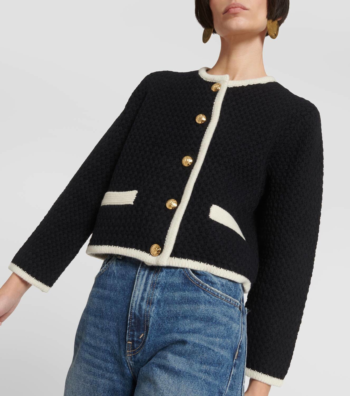 NILI LOTAN カーデガン Nili Lotan Perah cropped wool cardigan Nili Lotan