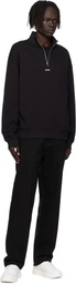 Hugo Black Zip Neck Sweatshirt