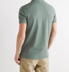 TOM FORD - Garment-Dyed Cotton-Piqué Polo Shirt - Green