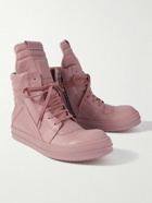 Rick Owens - Geobasket Leather High-Top Sneakers - Pink