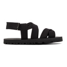 Dries Van Noten Black Strap Sandals