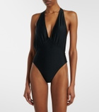 Saint Laurent Cassandre halterneck swimsuit