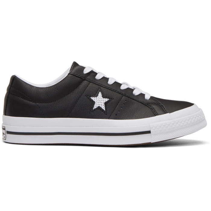 Photo: Converse Black One Star OX Sneakers 