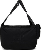 C.P. Company Black Plain Paper Touch Zipped Bag