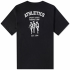 Sporty & Rich Training Camp T-Shirt in Black/White
