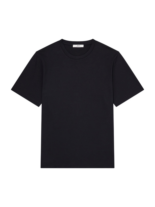 Photo: Mr P. - Silk and Cotton-Blend T-Shirt - Black