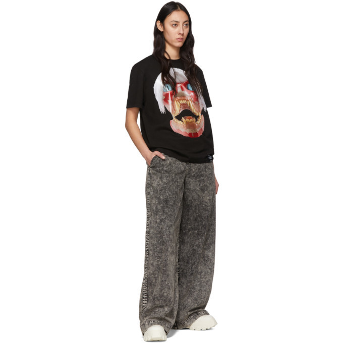 S.R. STUDIO. LA. CA. Black SOTO Mineral Wash Wide-Leg Jeans