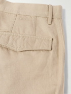 Incotex - Straight-Leg Linen and Cotton-Blend Twill Bermuda Shorts - Neutrals