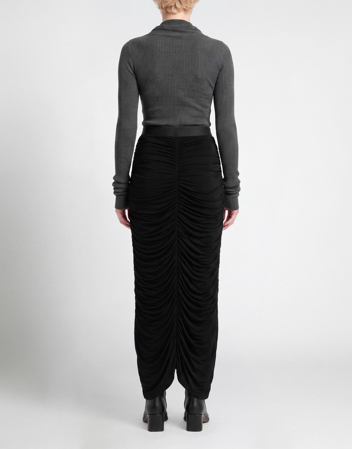 Isabel Benenato Womens Midi skirt in Black
