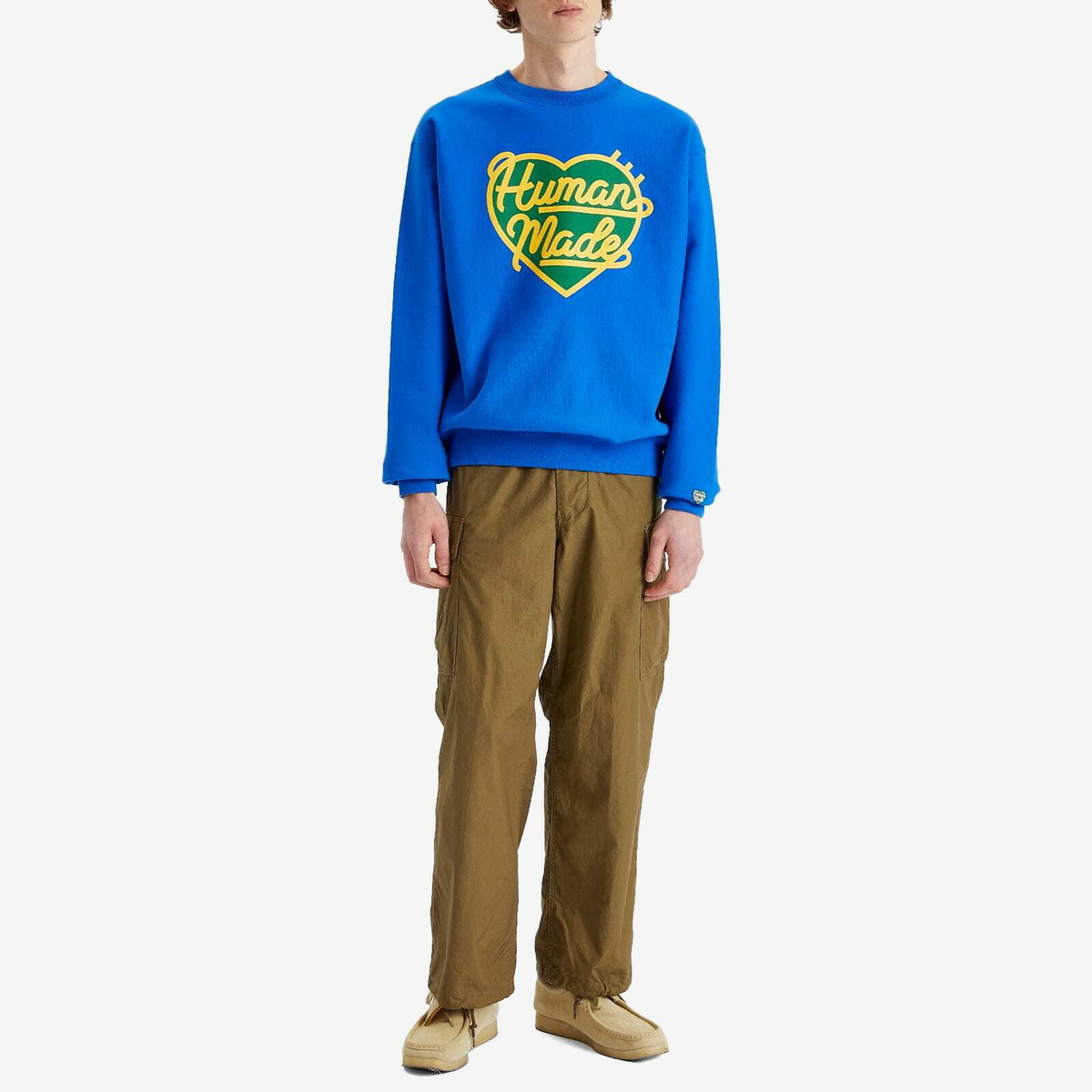 Human Made Men's Heavyweight Heart Sweatshirt in Blue Human Made
