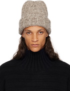 Maison Margiela Beige Wool Beanie