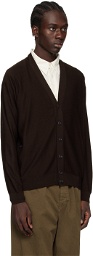 LEMAIRE Brown Twisted Cardigan