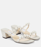 Jimmy Choo - Amara 45 embellished leather sandals