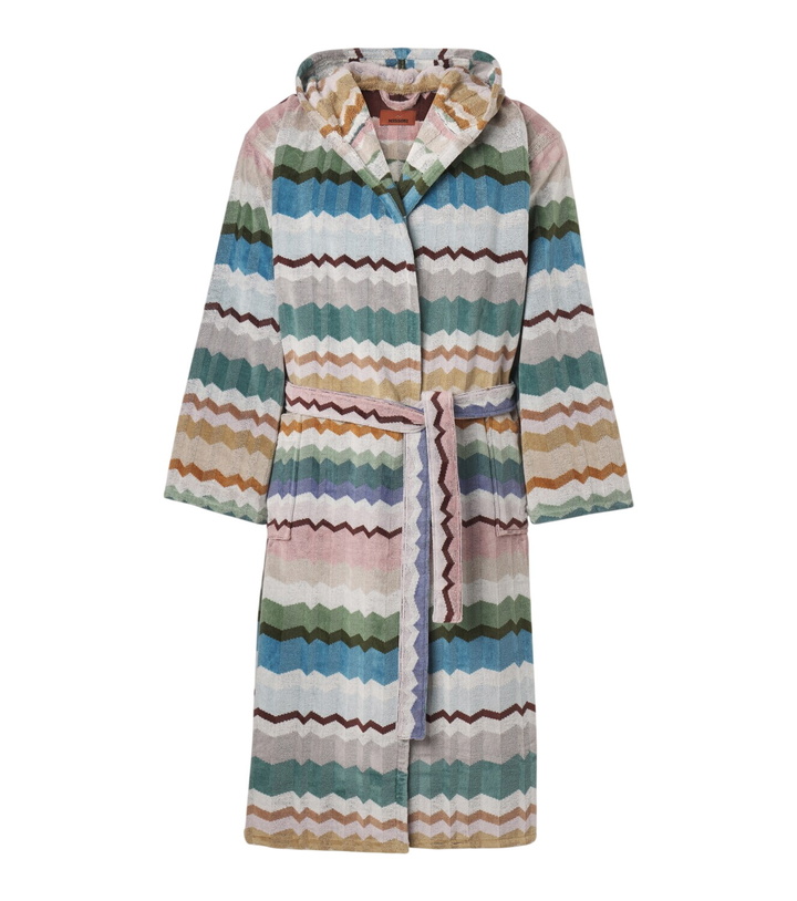 Photo: Missoni Eva Zigzag hooded cotton terry bathrobe