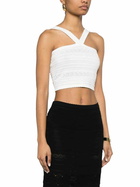 TwinSet Lace Detail Crop Top