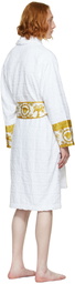 Versace White 'I Heart Baroque' Robe