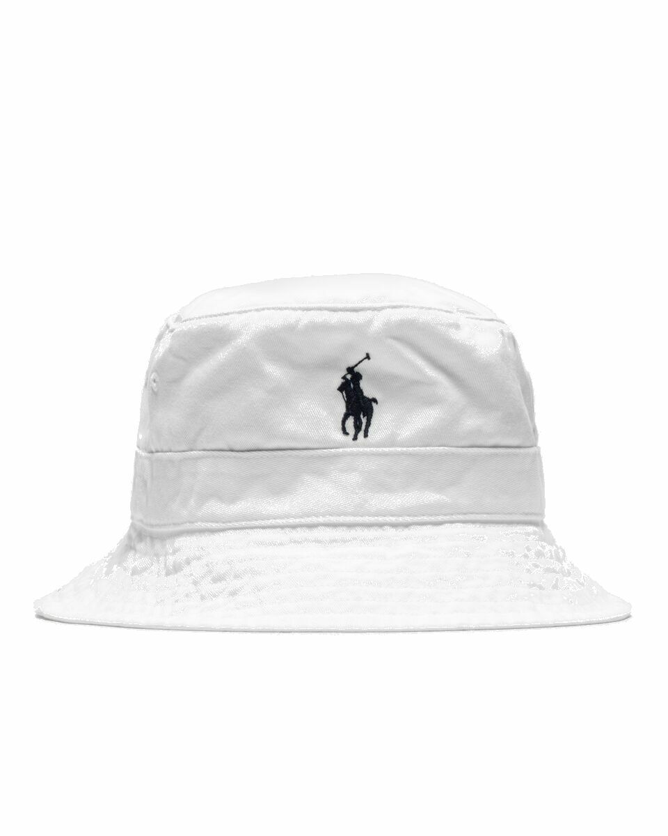 Photo: Polo Ralph Lauren Loft Bucket Hat White - Mens - Hats