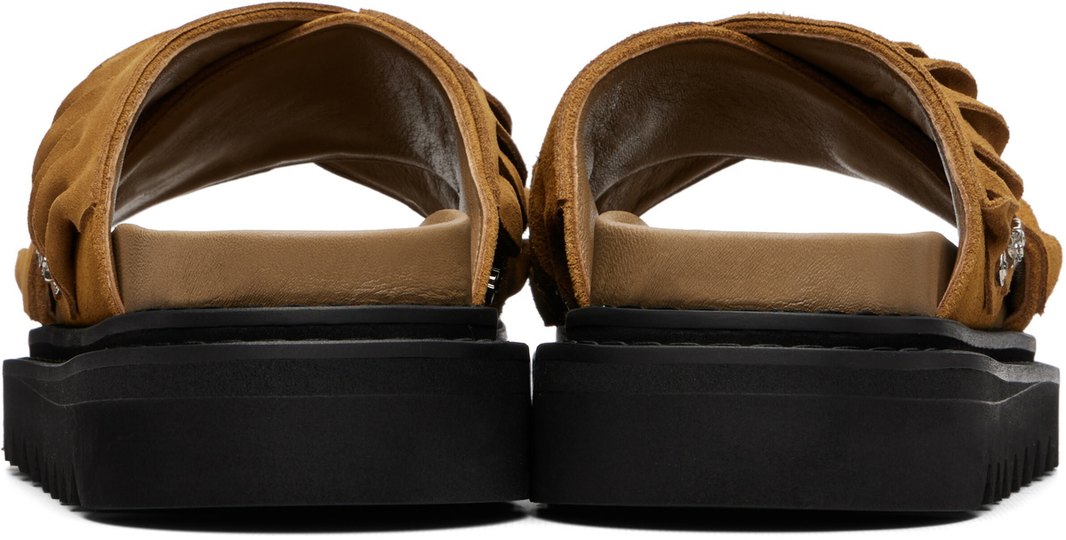Toga Virilis Tan Suede Sandals