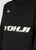 Logo Print Hooded Sweatshirt in Black