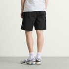 Folk Men's Relaxed Assembly Shorts in Black Seersucker
