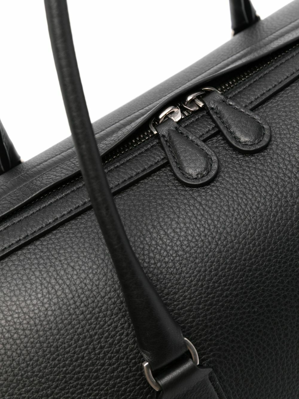 The Row Black Iowa Leather Duffle Bag The Row