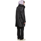 Yves Salomon Black Army Waterproof Coat