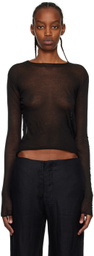 Gabriela Coll Garments Black No.211 Long Sleeve T-Shirt