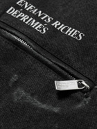 Enfants Riches Déprimés - Logo-Print Distressed Cotton-Canvas Chore Jacket - Black