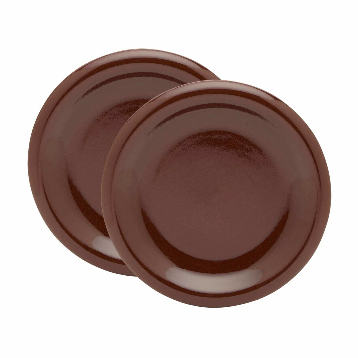 HAY Barro Side Plate - Set of 2 in Burgundy 