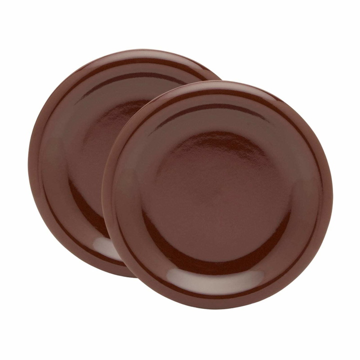 Photo: HAY Barro Side Plate - Set of 2 in Burgundy 